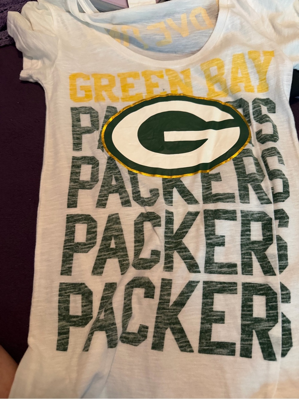 Green Bay Packers White Team Logo T-Shirt